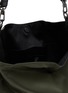 细节 - 点击放大 - DISCORD YOHJI YAMAMOTO - 2-Tuck Leather Trim Crossbody Bag