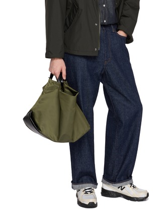 背面 - 点击放大 - DISCORD YOHJI YAMAMOTO - Leather Trim Convertible Bag