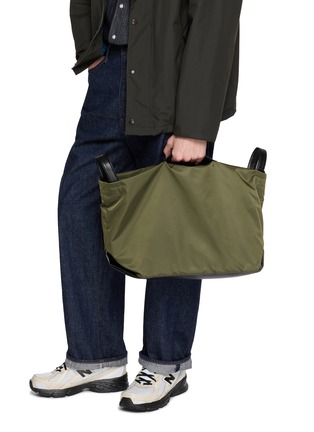 正面 -点击放大 - DISCORD YOHJI YAMAMOTO - Leather Trim Convertible Bag