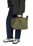 正面 -点击放大 - DISCORD YOHJI YAMAMOTO - Leather Trim Convertible Bag