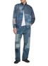 模特儿示范图 - 点击放大 - FDMTL - Classic fit Patchwork Denim