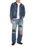 模特儿示范图 - 点击放大 - FDMTL - Classic fit Patchwork Denim