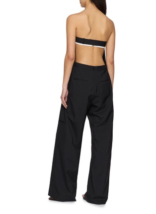 背面 - 点击放大 - ST. AGNI - Strapless Open Back Pinstripe Jumpsuit