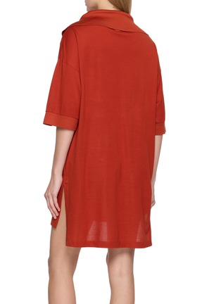 背面 - 点击放大 - LACOSTE - Nakoma Open Polo Collar Mini Dress