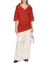 模特儿示范图 - 点击放大 - LACOSTE - Nakoma Open Polo Collar Mini Dress