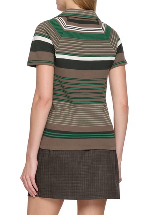 背面 - 点击放大 - LACOSTE - Nat Striped Polo Shirt