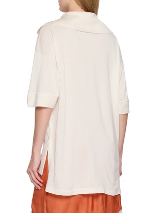 背面 - 点击放大 - LACOSTE - Nakoma Open Polo Collar Mini Dress