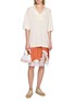 模特儿示范图 - 点击放大 - LACOSTE - Nakoma Open Polo Collar Mini Dress