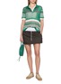 模特儿示范图 - 点击放大 - LACOSTE - Nio Striped Polo Shirt