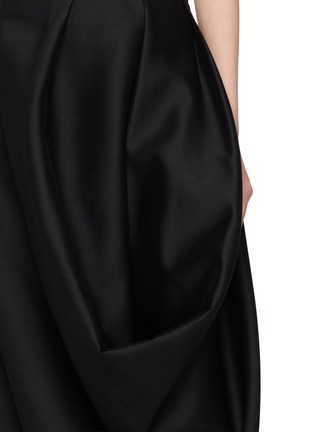  - INTO THE EAST - Draped Wool Silk  Maxi Skirt