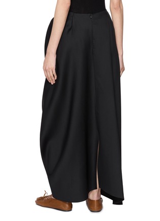 背面 - 点击放大 - INTO THE EAST - Draped Wool Silk  Maxi Skirt
