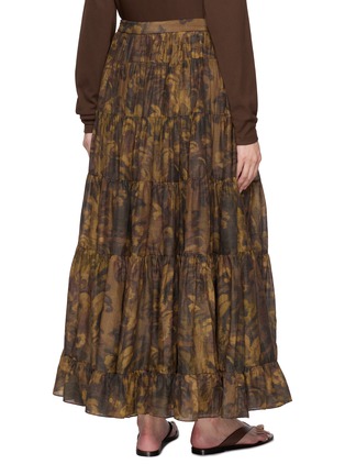 背面 - 点击放大 - INTO THE EAST - 花卉图案加长半身裙