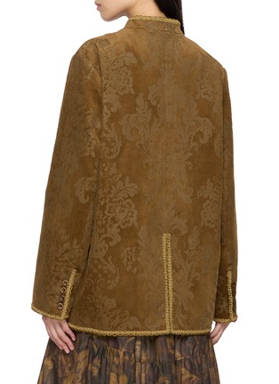 背面 - 点击放大 - INTO THE EAST - Floral Ribbon Edge Velvet Coat