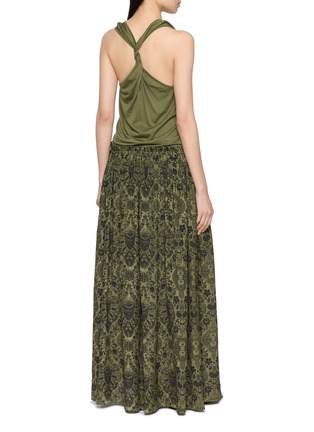 背面 - 点击放大 - INTO THE EAST - 花纹拼接连衣裙