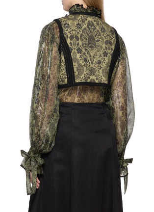 背面 - 点击放大 - INTO THE EAST - 提花纽扣结饰马甲