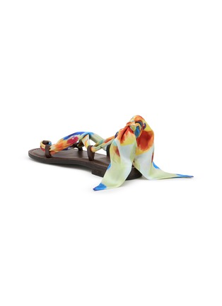 - STRINGART - Flat Scarf Tie Vegetable Tanned Leather Sandals