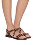 模特儿示范图 - 点击放大 - STRINGART - Studded Leather Sandals
