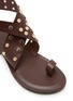 细节 - 点击放大 - STRINGART - Studded Toe Ring Leather Sandals