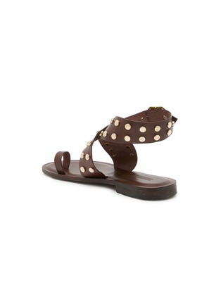  - STRINGART - Studded Toe Ring Leather Sandals