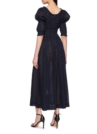 背面 - 点击放大 - DÔEN - Ischia Smocked Puff Sleeve Cotton Dress