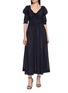 首图 - 点击放大 - DÔEN - Ischia Smocked Puff Sleeve Cotton Dress