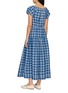 背面 - 点击放大 - DÔEN - Valenne Check Cotton Midi Dress