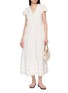 模特儿示范图 - 点击放大 - DÔEN - Eliette Ruffle Trim Cotton Poplin Dress