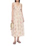 模特儿示范图 - 点击放大 - DÔEN - Emmaretta Ruffle Floral Cotton Dress