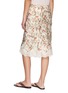 背面 - 点击放大 - DÔEN - Elowette Floral Lace Hem Silk Satin Midi Skirt