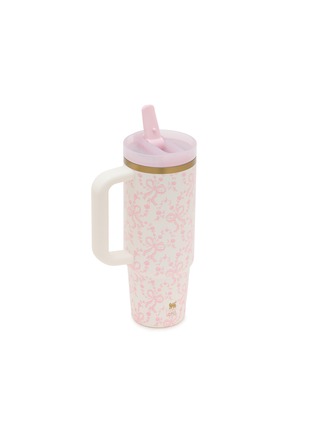 细节 –点击放大 - STANLEY - X LoveShackFancy The Quencher ProTour Flip Straw Tumbler 30oz — Baby Bow Pink Peppermint
