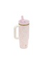 细节 –点击放大 - STANLEY - X LoveShackFancy The Quencher ProTour Flip Straw Tumbler 30oz — Baby Bow Pink Peppermint
