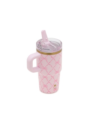 细节 –点击放大 - STANLEY - X LoveShackFancy The Quencher ProTour Flip Straw Tumbler 20oz — Baby Bow Pink Peppermint