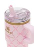 细节 –点击放大 - STANLEY - X LoveShackFancy The Quencher ProTour Flip Straw Tumbler 20oz — Baby Bow Pink Peppermint