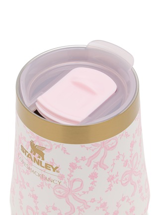 细节 –点击放大 - STANLEY - X LoveShackFancy Reserve Wine Tumbler 11oz — Coquette Bow Chantilly