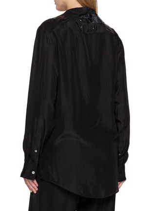 背面 - 点击放大 - MAISON MARGIELA - 拼接缎面长袖衬衫