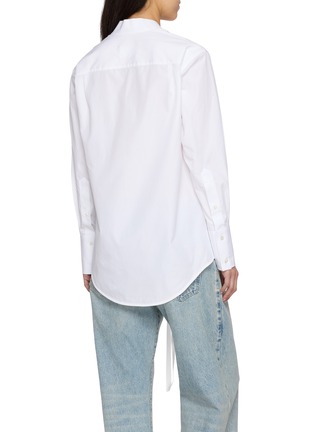 背面 - 点击放大 - MAISON MARGIELA - V 领系带廓形纯棉衬衫