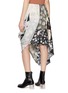 背面 - 点击放大 - MAISON MARGIELA - Asymmetrical Draped Patchwork Silk Long Skirt