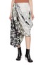 首图 - 点击放大 - MAISON MARGIELA - Asymmetrical Draped Patchwork Silk Long Skirt