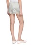背面 - 点击放大 - DÔEN - Iona Lace-Hemmed Satin Shorts