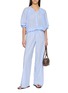 模特儿示范图 - 点击放大 - DÔEN - Lavona Drawstring Silk Pants