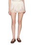 首图 - 点击放大 - DÔEN - Iona Lace Trim Silk Satin Shorts