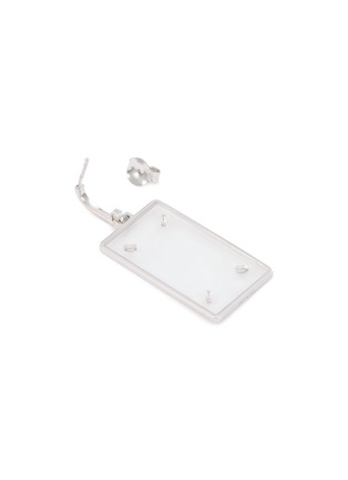 细节 - 点击放大 - MAISON MARGIELA - Four Stitch Rectangle Earrings