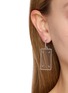 正面 -点击放大 - MAISON MARGIELA - Four Stitch Rectangle Earrings