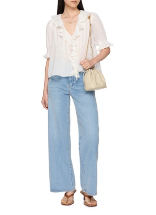 模特儿示范图 - 点击放大 - DÔEN - Henri Ruffle Cotton Top