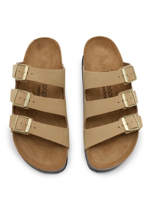 细节 - 点击放大 - BIRKENSTOCK - Florida III Flex Platform Leather Sandals