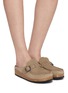 模特儿示范图 - 点击放大 - BIRKENSTOCK - Buckley Braided Suede Clogs