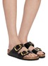 模特儿示范图 - 点击放大 - BIRKENSTOCK - Arizona BB LENA Leather Sandals