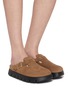 模特儿示范图 - 点击放大 - BIRKENSTOCK - Boston Chunky LEVE Suede Clogs
