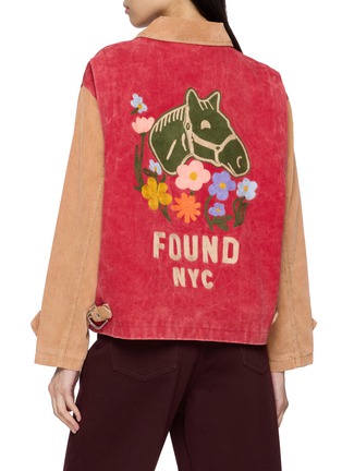 背面 - 点击放大 - FOUND - Contrast Panel Corduroy Collar Cotton Canvas Field Jacket