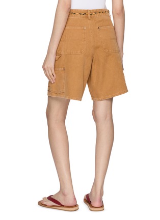背面 - 点击放大 - FOUND - Floral Embroidered Cotton Canvas Shorts